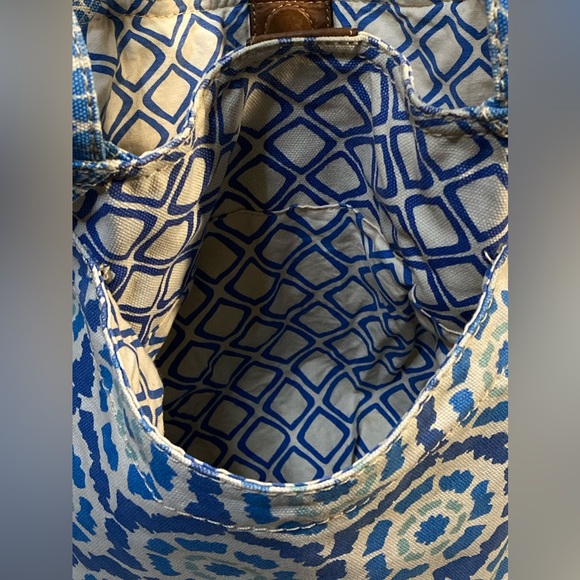 Fossil original hand material: canvas,genuine leather details, khaki&blue color✨ - Picture 14 of 16